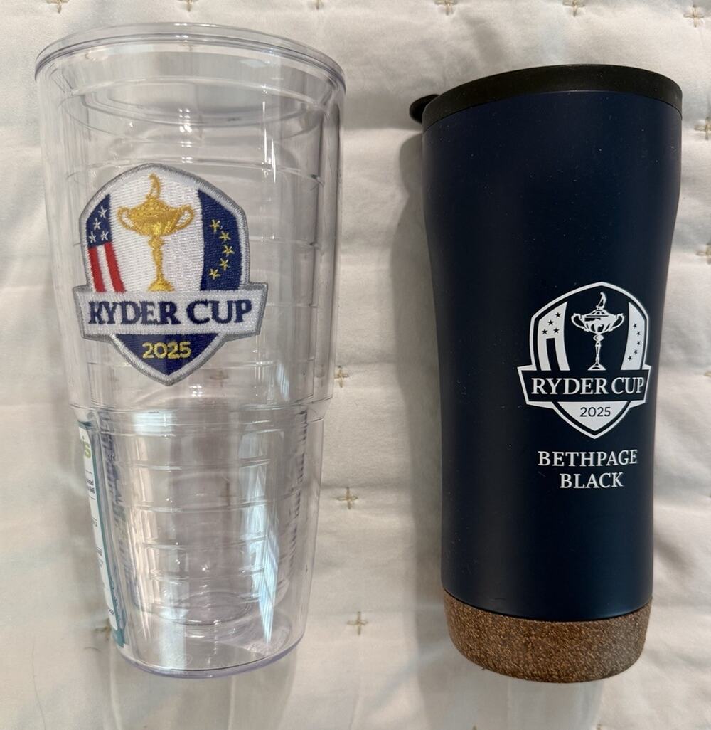 Ryder Cup 24 Oz Tervis And Valhalla 16 Oz Tumbler. NWT. Msrp $52